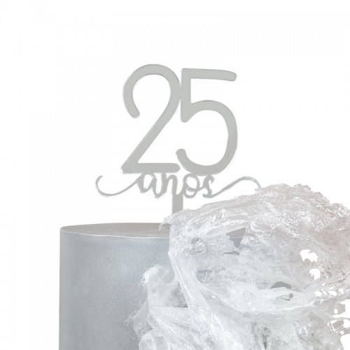 Topo Bolo Bodas de Prata